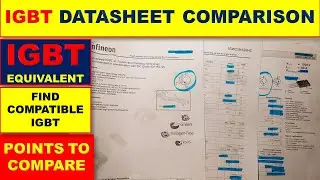 {504} IGBT Datasheet Comparison - How To Select IGBT Equivalent / Substitute / Replacement