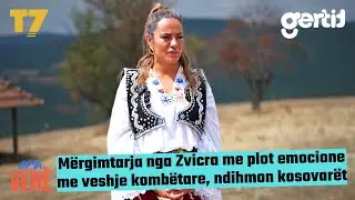 Mërgimtarja nga Zvicra me plot emocione me veshje kombëtare, ndihmon kosovarët | Era Verë | T7