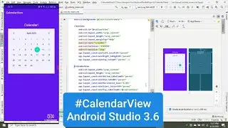 How to add CalendarView in Android Studio