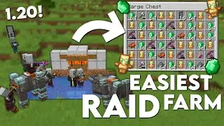 Minecraft EASIEST Raid Farm 1.20 | Insane loot!