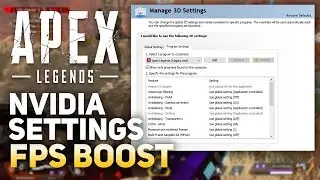 Apex Legends - Best NVIDIA Settings for Performance (FPS Boost)