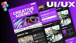 Create Modern Website UI Design From Scratch In Figma |  Full Website UI Design in Figma