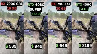 RX 7900 GRE vs RTX 4080 SUPER vs RX 7900 XT vs RTX 4090