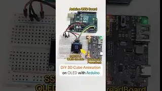 DIY 3D Cube Animation on OLED with Arduino #arduino #diy #stemeducation #microcontroller