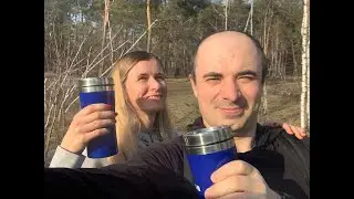Вечерняя прогулка с кофейком. Слушаем птичек и находим военные снаряды.