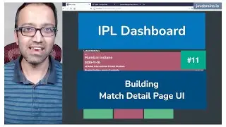 11  Match Detail Page UI IPL Dashboard - Full Stack Web Development Tutorial