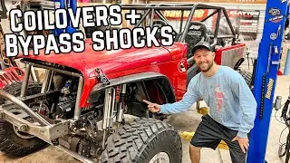 Installing a Full Offroad Race Suspension! Ultra4 Jeep Build - Ep15