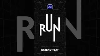 Easily Extend & Stretch Text in After Effects #tutorial