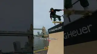 🤯 I filmed @skyandocean skating between two London buses! 🛹 Congrats on your Olympic medal! #fpv