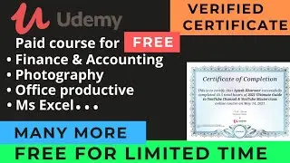 Free udemy courses with free certificate | Udemy coupon code 2021 | #udemy