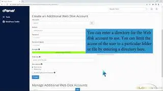 How to Create an Additional Web Disk Account in cPanel with CloudSpace