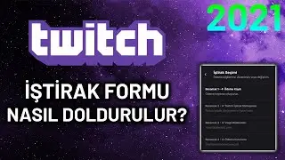 Twitch İŞTİRAK FORMU DOLDURMA / Twitch ABONELİK VE BİTLER NASIL AÇILIR? / Twitch PARA KAZANMA [2021]