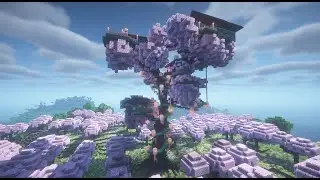 Minecraft timelapse tree base