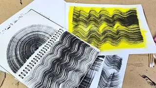 Tips for creating texture and marks with drawing ink.