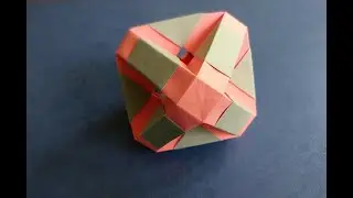 Оригинальная кусудама из бумаги.  Modular Kusudama Origami XC SH saku