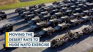 Mammoth task of moving hundreds of Army vehicles for huge Nato exercise