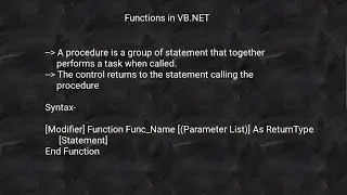 Functions in VB.NET |Functions in Visual Basic with example in Visual Studio|Finding max of 2 number