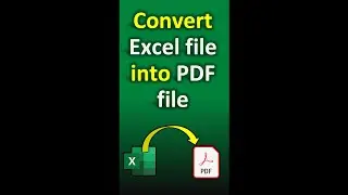 How to Convert an Excel file into PDF - Excel to Pdf Converter (Excel Tutorial)