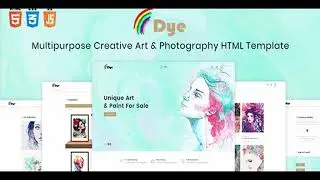 Dye - Multipurpose Creative Shop Art & Photography HTML Template | Themeforest Website Templates