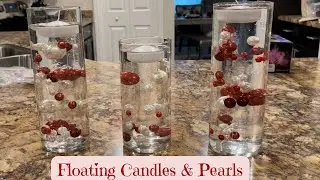 Floating Candles and Pearls Centerpiece | Wedding and Holiday DIY