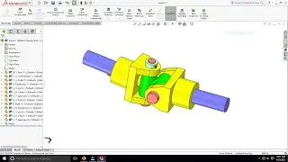 Modelling and assembly of Universal coupling using solidworks