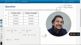 What are the changes in the speed and in the wavelength of monochromatic light when the light pa