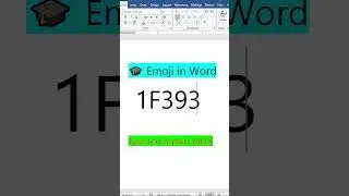 Graduation Cap Emoji in Word #shortvideo #shorts #solution #shortcutkeys