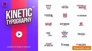 40+ Kinetic Titles  Premiere Pro & after effects templates 2022