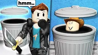 I wore a ROBLOX TRASH CAN outfit... and they couldnt find me...