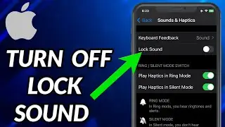 How To Turn Off Lock Sound On iPhone