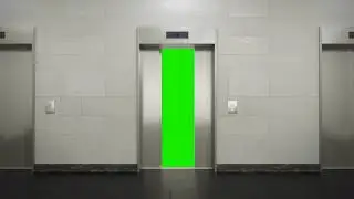 Lift Door Open Green Screen (FREE TO USE)