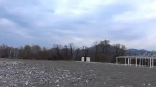 Пляж в поселке Головинка, Лазаревского района, ранней весной. Март 2015. Lazarevskoe SOCHI RUSSIA