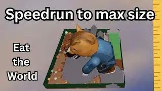 Eat the World speedrun to max size #roblox #eattheworld