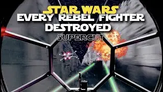 Star Wars: Every Rebel Fighter Destroyed Supercut (Empire Era)