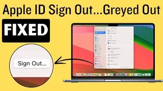 Fix Apple ID Sign Out Greyed Out on Mac (2024) macOS Sequoia, Sonoma & Older macOS