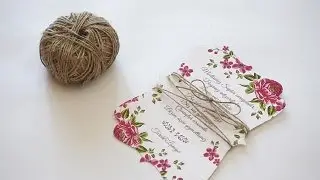 How to make a rustic / boho floral wreath wedding invitation| DIY invitations