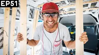 FURRING STRIPS, ROOF RAFTERS, ELECTRICAL & MORE! || Sprinter Van Build