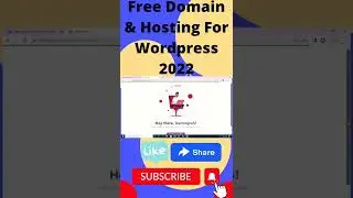 Free Domain And Hosting For Wordpress 2022 | Free Domain | Free Hosting  #freedomain #freehosting