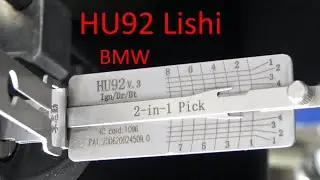 (440) HU92 Lishi Pick and Decoding BMW Door Lock