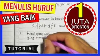 TUTORIAL WRITING GOOD LETTERS neat and correct - handwriting tutorial