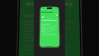 Master Matched Geometry Effect in SwiftUI Stunning Card Animations and Seamless Transitions!