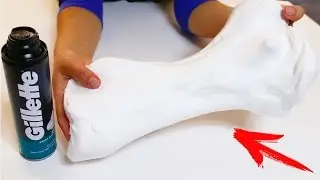 DIY ОГРОМНЫЙ ЛИЗУН ИЗ ПЕНЫ ДЛЯ БРИТЬЯ! КАК СДЕЛАТЬ ЕГО СВОИМИ РУКАМИ!?