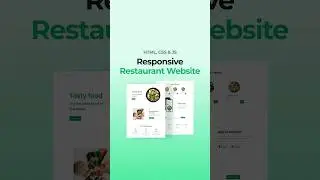 Responsive Restaurant Website Using HTML CSS And JavaScript