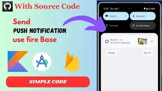 Android push Notifaction Using Firebase in kotlin with source code || Push Notifaction in android