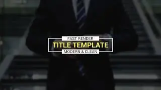 Corporate Title Animation Premiere Pro Template