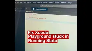 How to quickly fix Xcode (12.4) Playground stuck in 