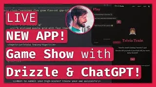 New “Game Show” app 🎊 Svelte 5 with SvelteKit, Turso, Drizzle & ChatGPT-4o 🤖 LIVE Coding & Chill 🔴