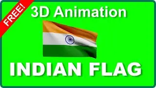 ✅ Green Screen INDIAN FLAG 🇮🇳 3D Animation INDIA HINDU TIRANGA भारतीय ध्वज Republic Day Waving Video