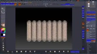 Простейший способ создание узора для заднего фона в zbrush