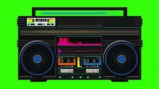 BoomBox  Equalizer  Player  (Green Screen)